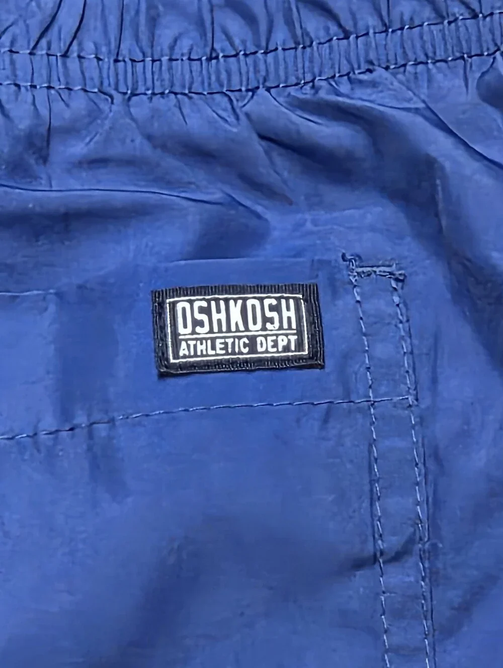 Lot Of 2 Osh Kosh Athletic Boy's Pre-owned Jersey Lined Track Pants Blue Size 14
